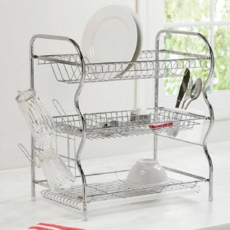 Stainless steel 3 lair dish rack